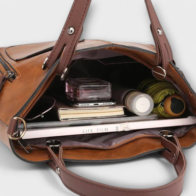 Serenya - Elegante en Ruime Leren Tas