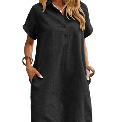 Maren - Casual Zomerjurk met Korte Mouwen