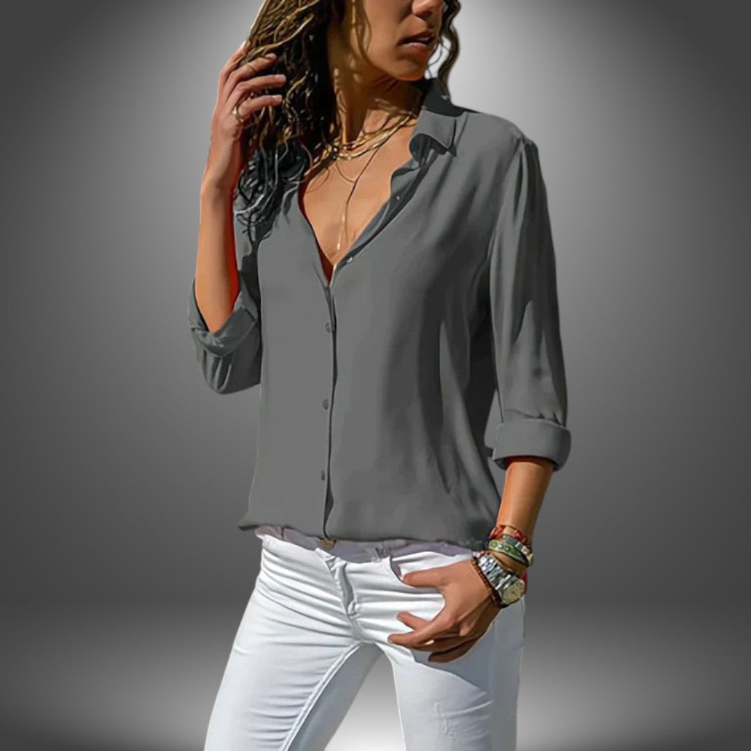 Valeria - Klassieke Blouse met Knopen