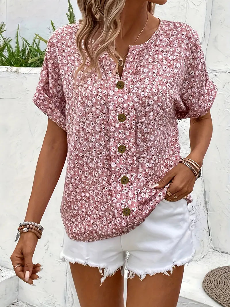 Jelena - Elegante Bloemen Top voor de Lente en Zomer