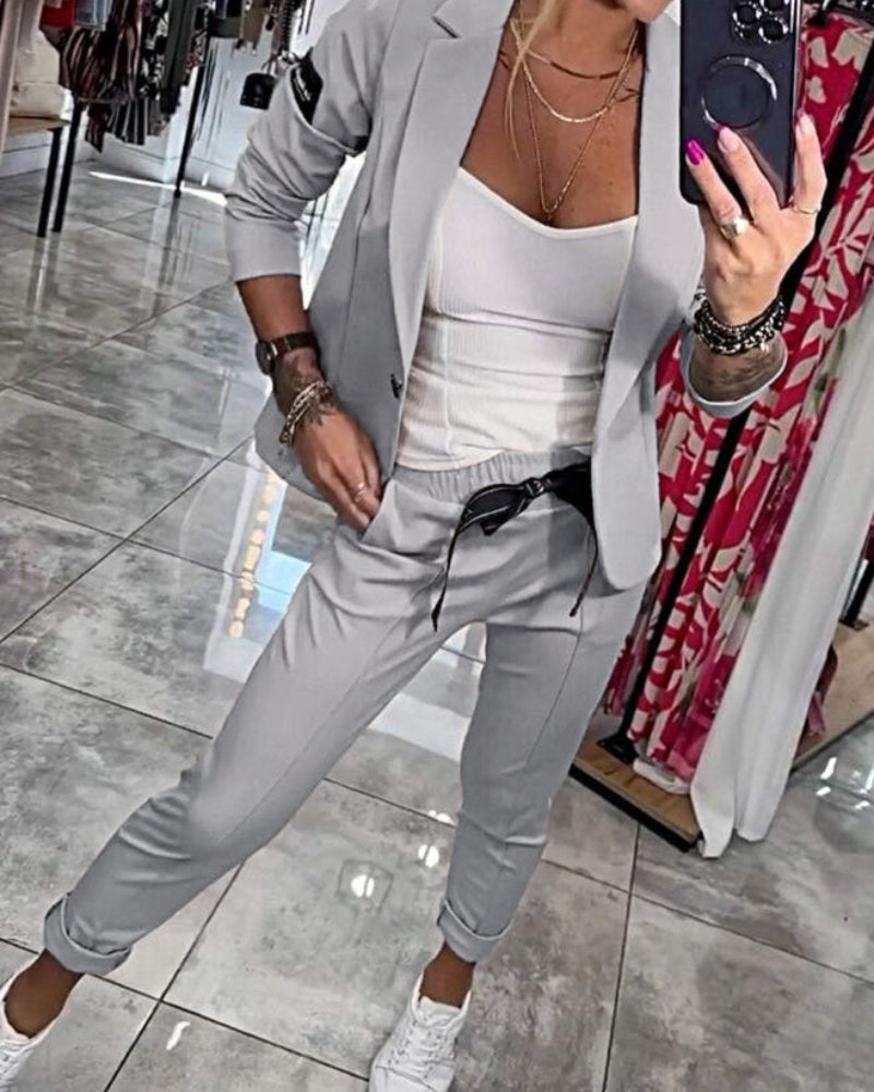 Malou - Set: Top, Jas en Broek