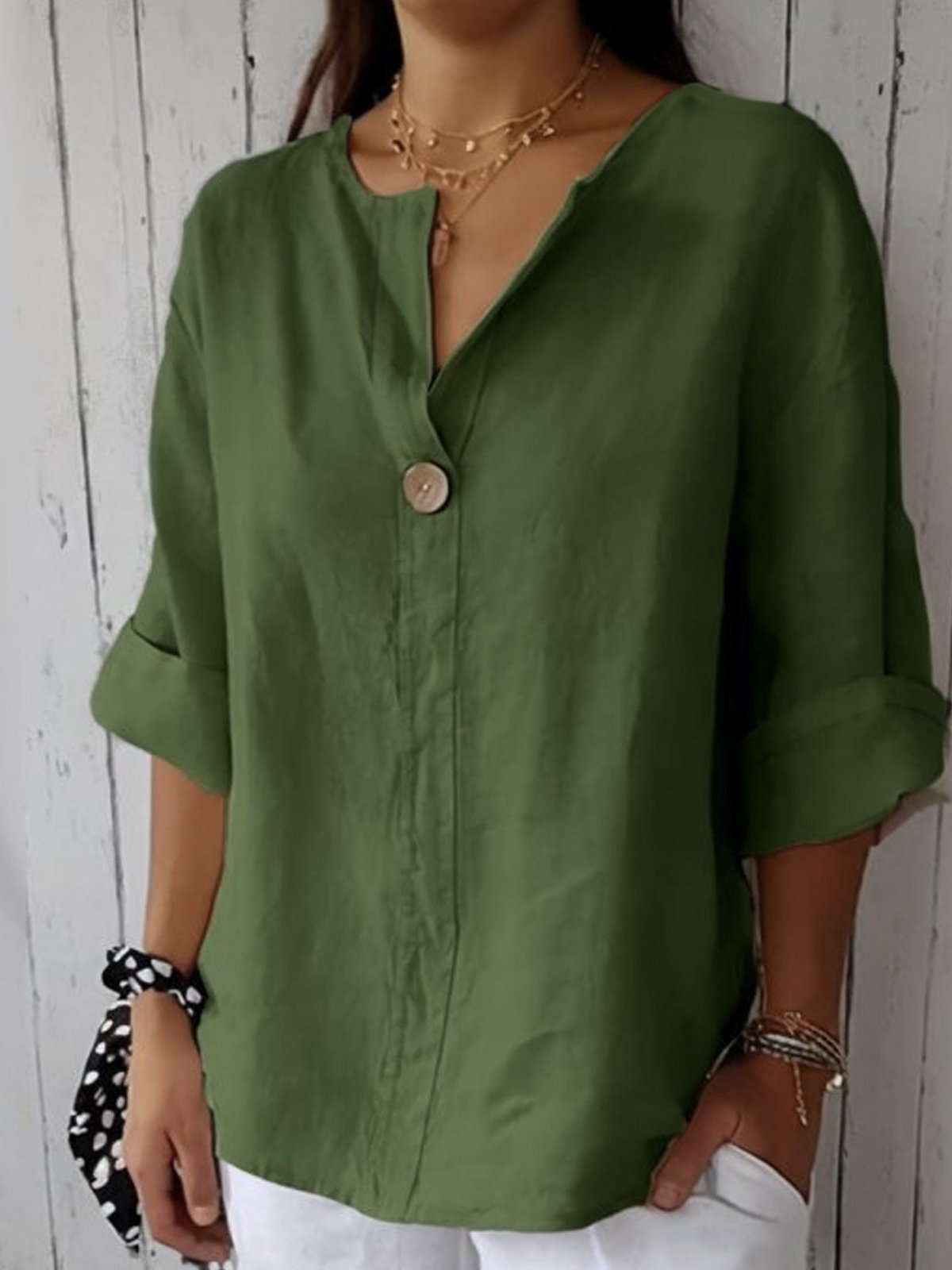 Jasmine - Casual Linnen Blouse