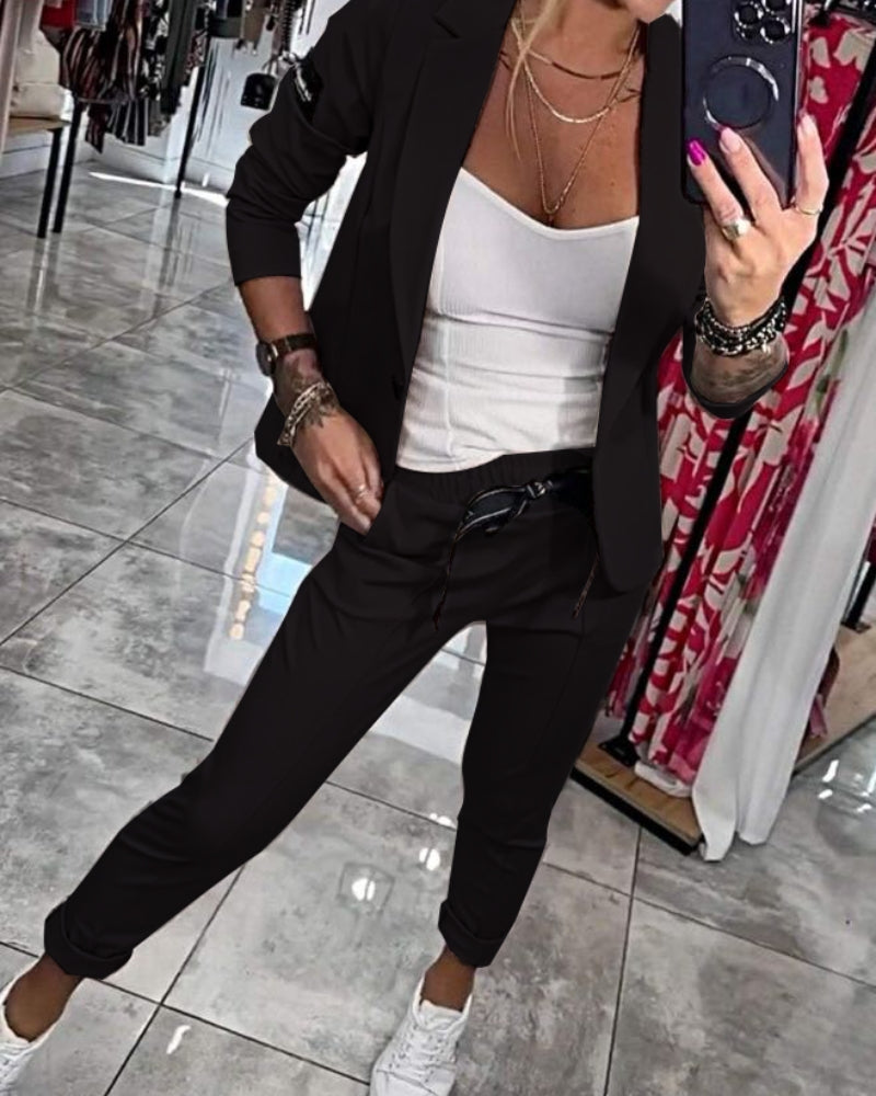 Malou - Set: Top, Jas en Broek
