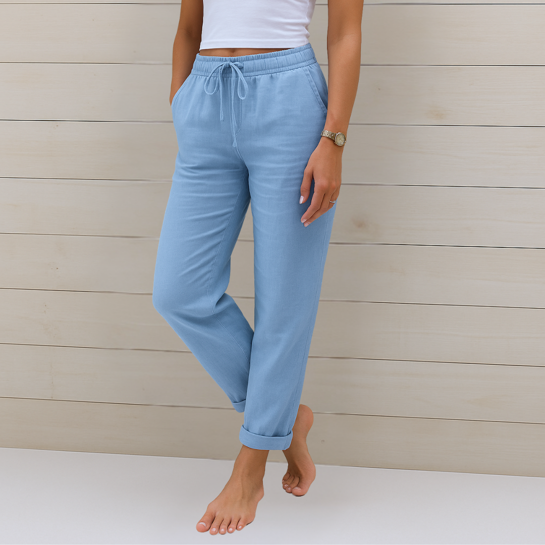 Susy - Ademend Linnen Broek