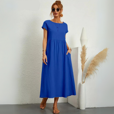 Isla - 100% Puur Katoenen Casual Midi-Jurk