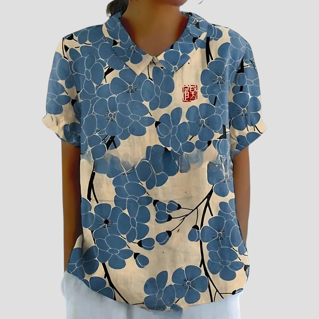 Laura - Zomerse Blouse Met Patroon