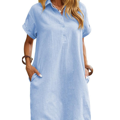 Maren - Casual Zomerjurk met Korte Mouwen