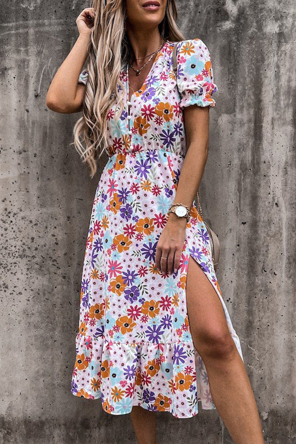 Georgia - Elegante Bloemenjurk