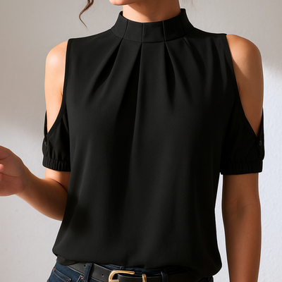 Inge - Elegante Plissé Blouse