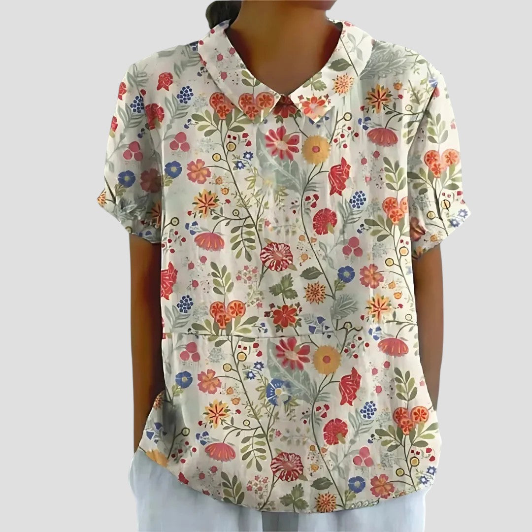 Alessia - Gemengde Patroon Blouse