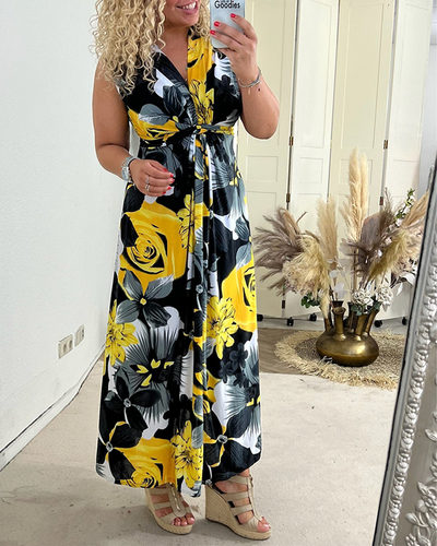 Sacha - Elegante Maxi Jurk Zomer