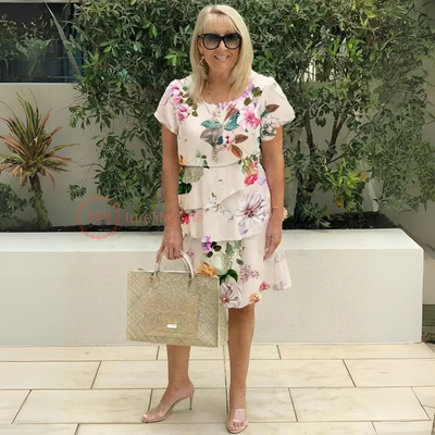 Lillian - Comfortabele Jurk met Romantische Print en Vrouwelijke Snit