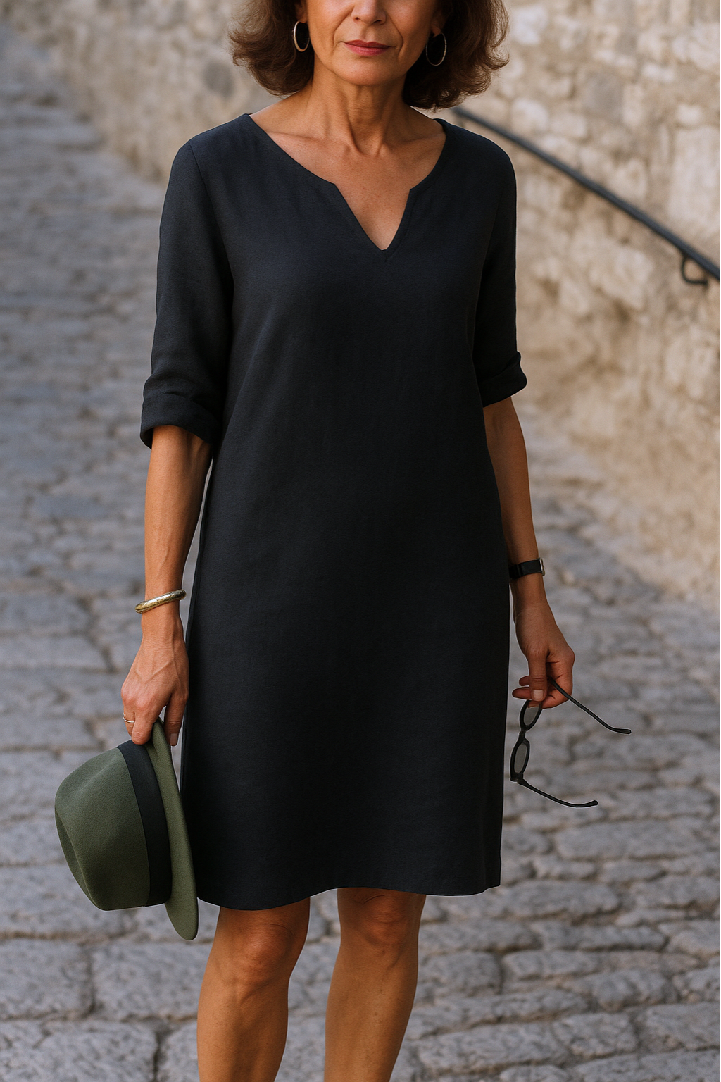 Lisette - Elegante Jurk met V-Hals