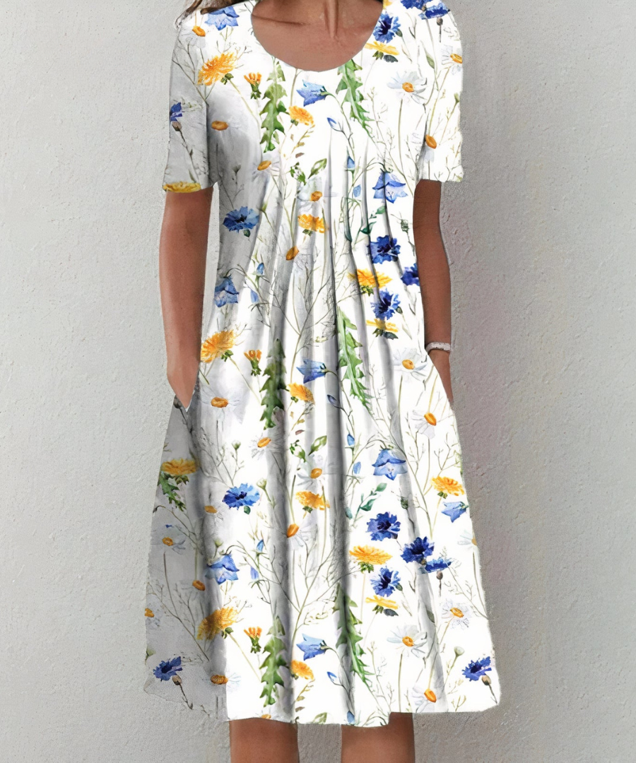 Clementine - Elegante Bloemenjurk