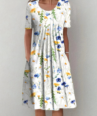 Clementine - Elegante Bloemenjurk