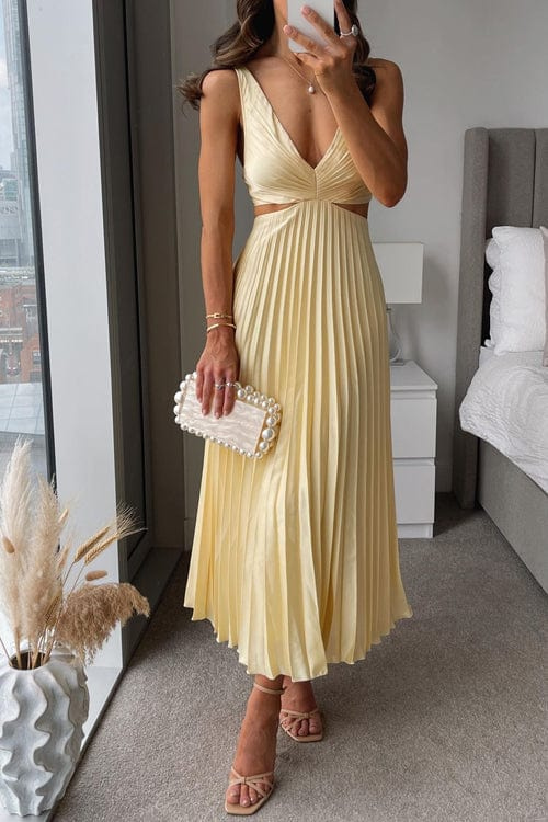Yasmin - Elegante Plissé Jurk
