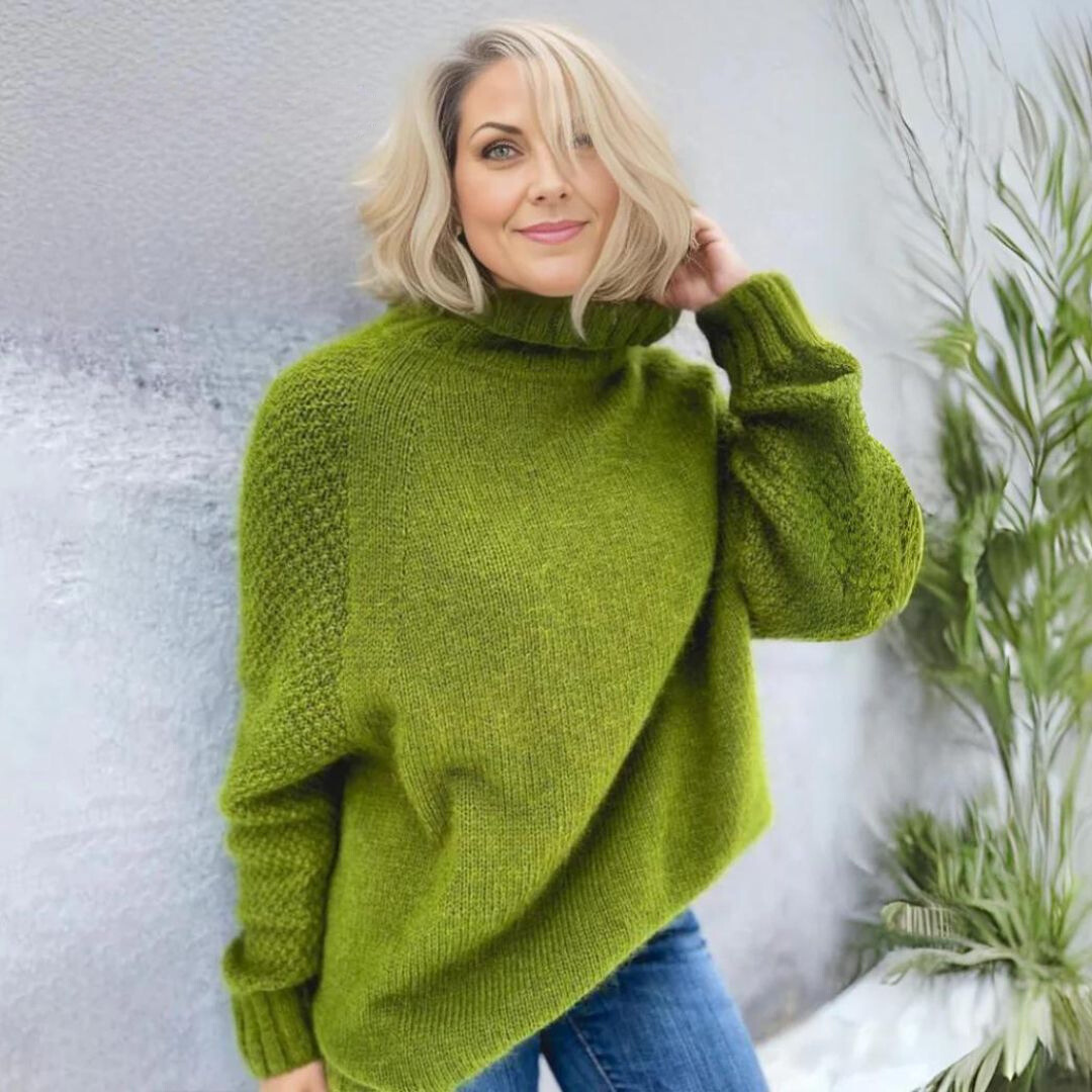 Angela - Effen Groene Coltrui