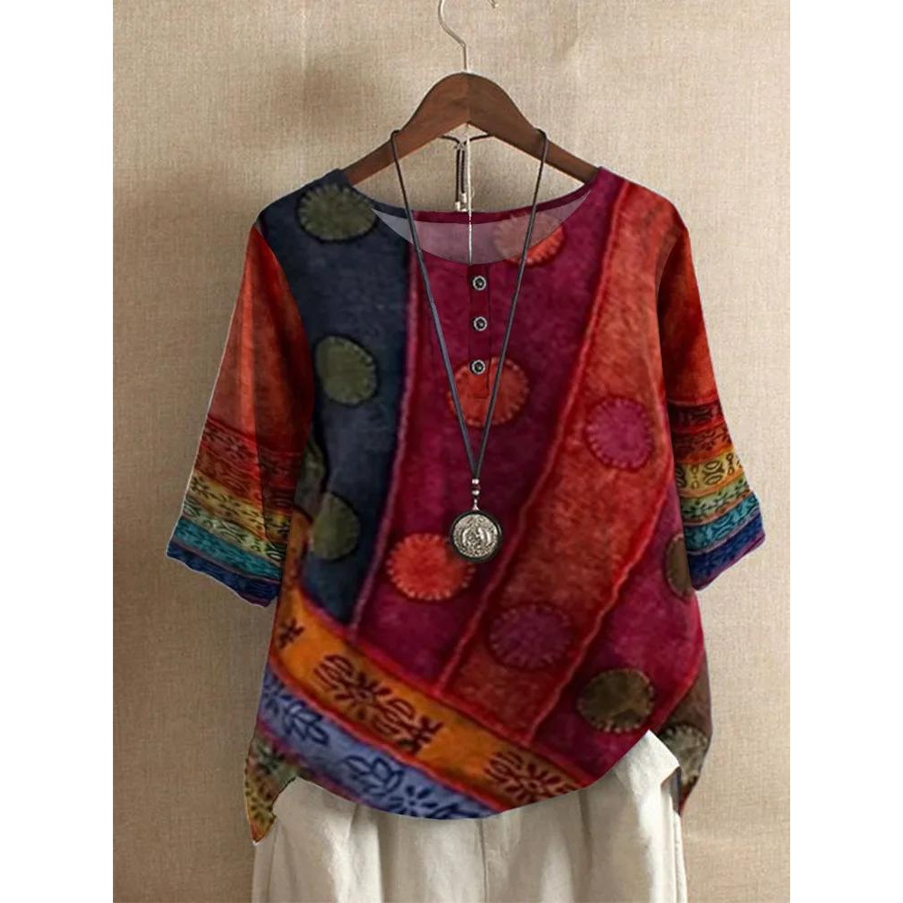 Valarie – Mozaïek Shirt