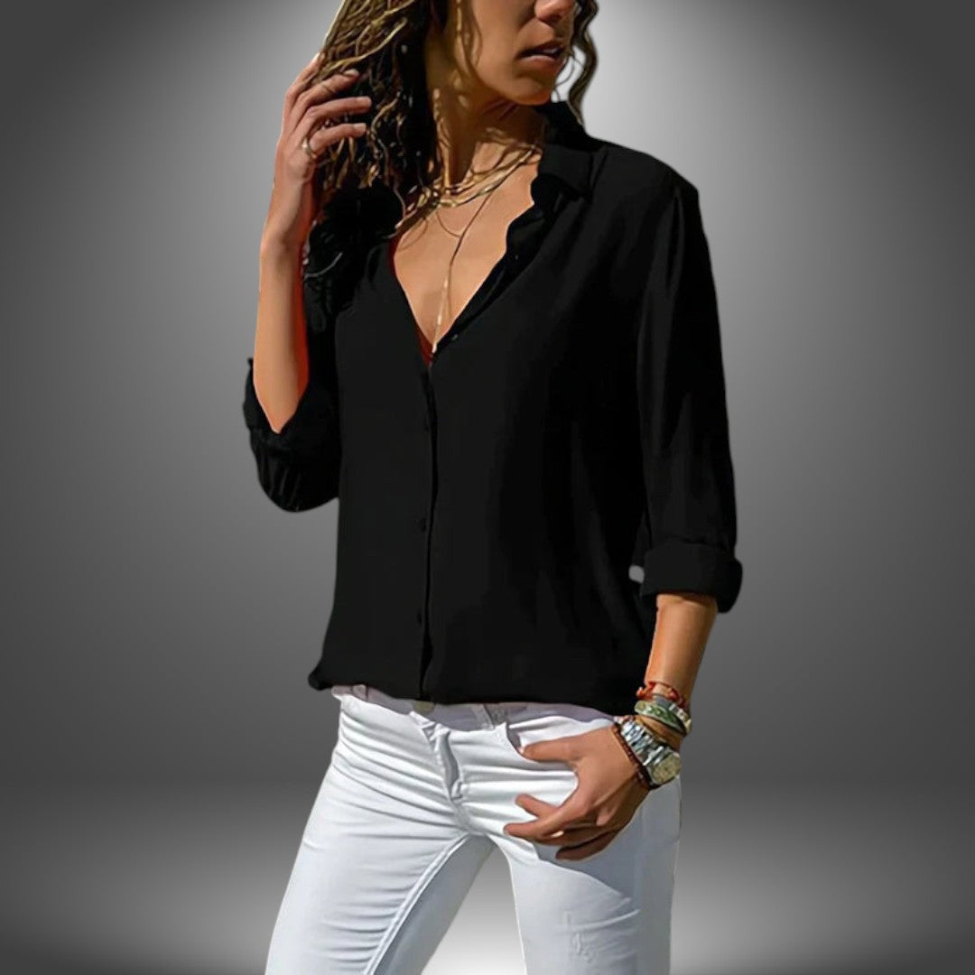 Valeria - Klassieke Blouse met Knopen