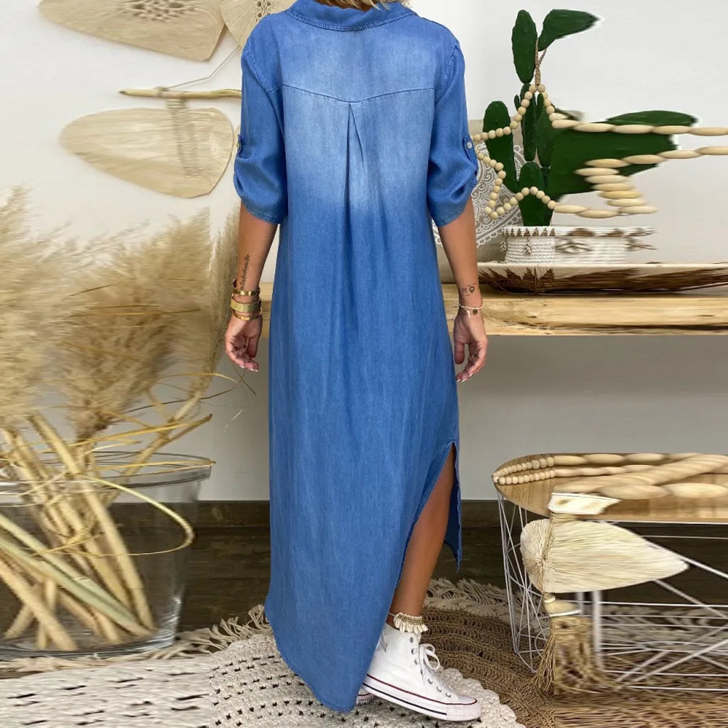 Lea - Casual Denim Jurk