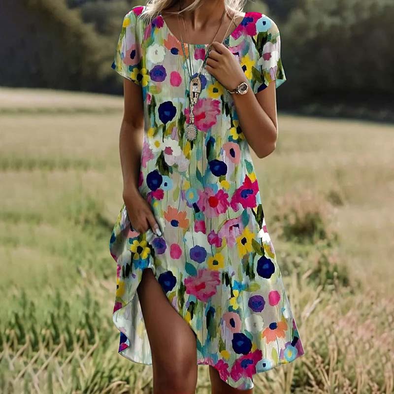 Leah - Zomerse Bloemenjurk