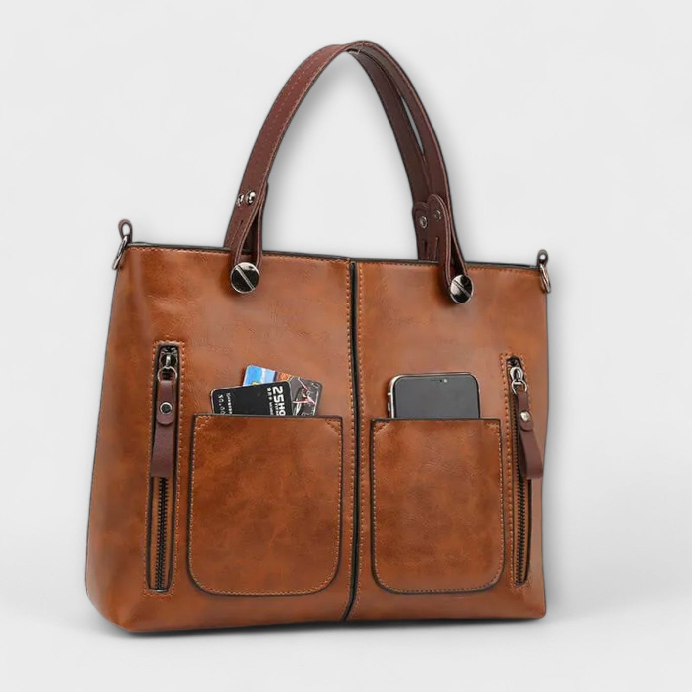 Serenya - Elegante en Ruime Leren Tas