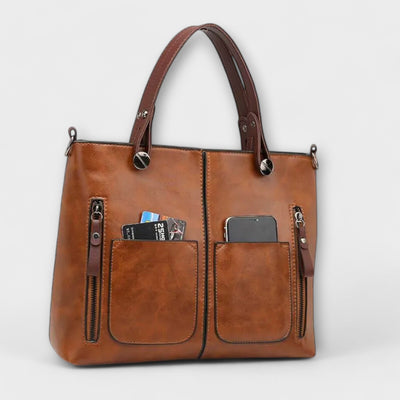 Serenya - Elegante en Ruime Leren Tas