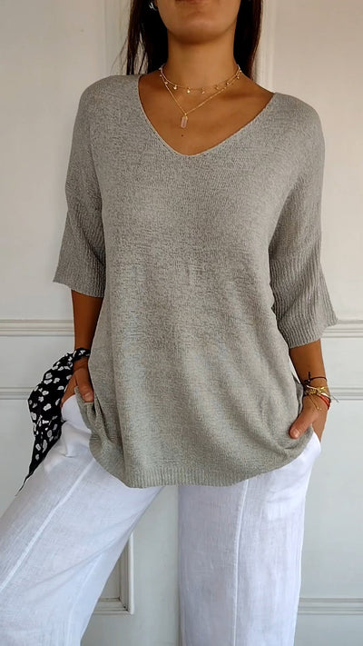 Anna - Chic Top in Breiwerk