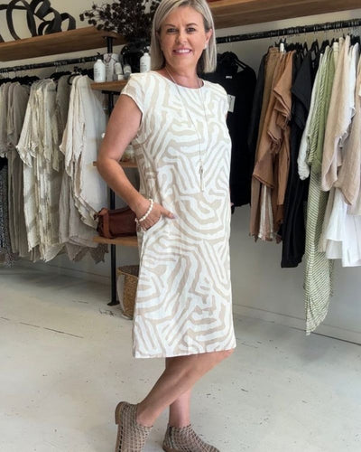 Nelia - Zebra-print Zomerjurk