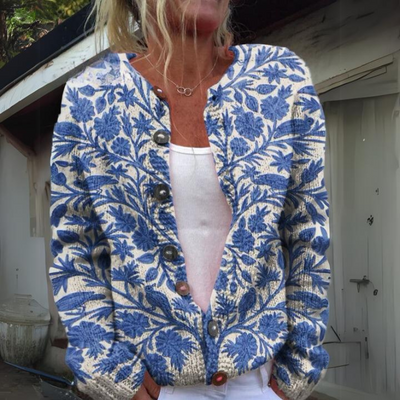 Amelie - Elegante Bloemen Cardigan