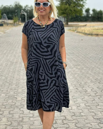 Nelia - Zebra-print Zomerjurk