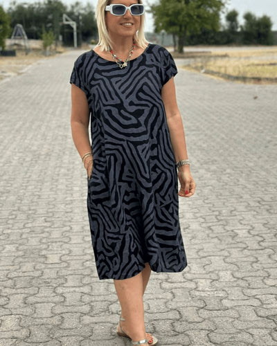 Nelia - Zebra-print Zomerjurk