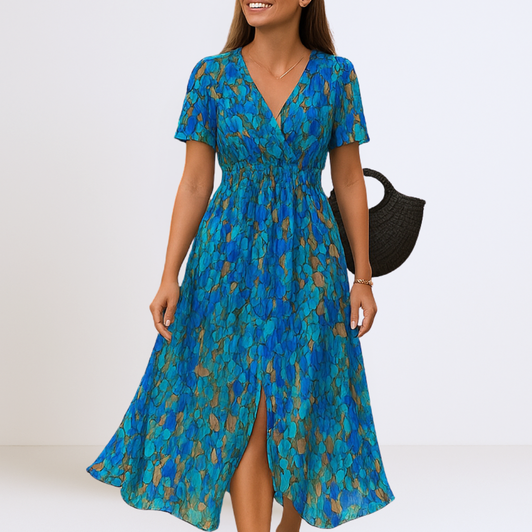 Bianca - Elegante Maxi Jurk met V-hals