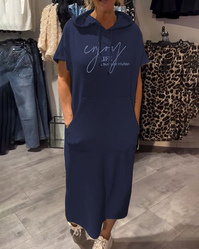 Saskia - Casual Hoodie Dress