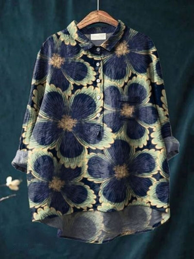 Lila - Elegante Bloemenblouse