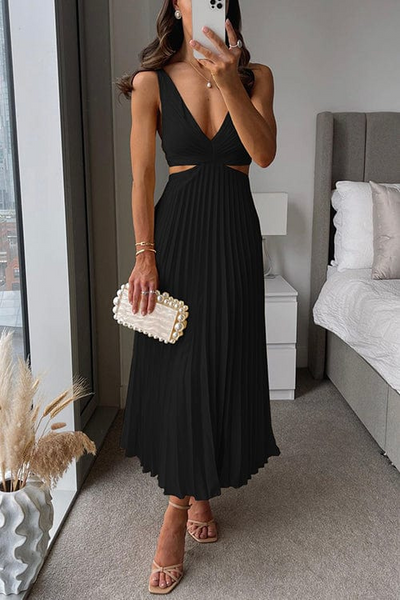 Yasmin - Elegante Plissé Jurk