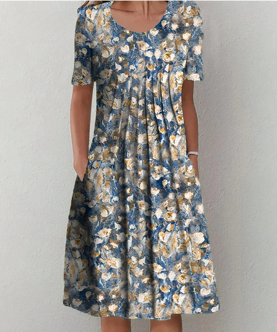 Clementine - Elegante Bloemenjurk
