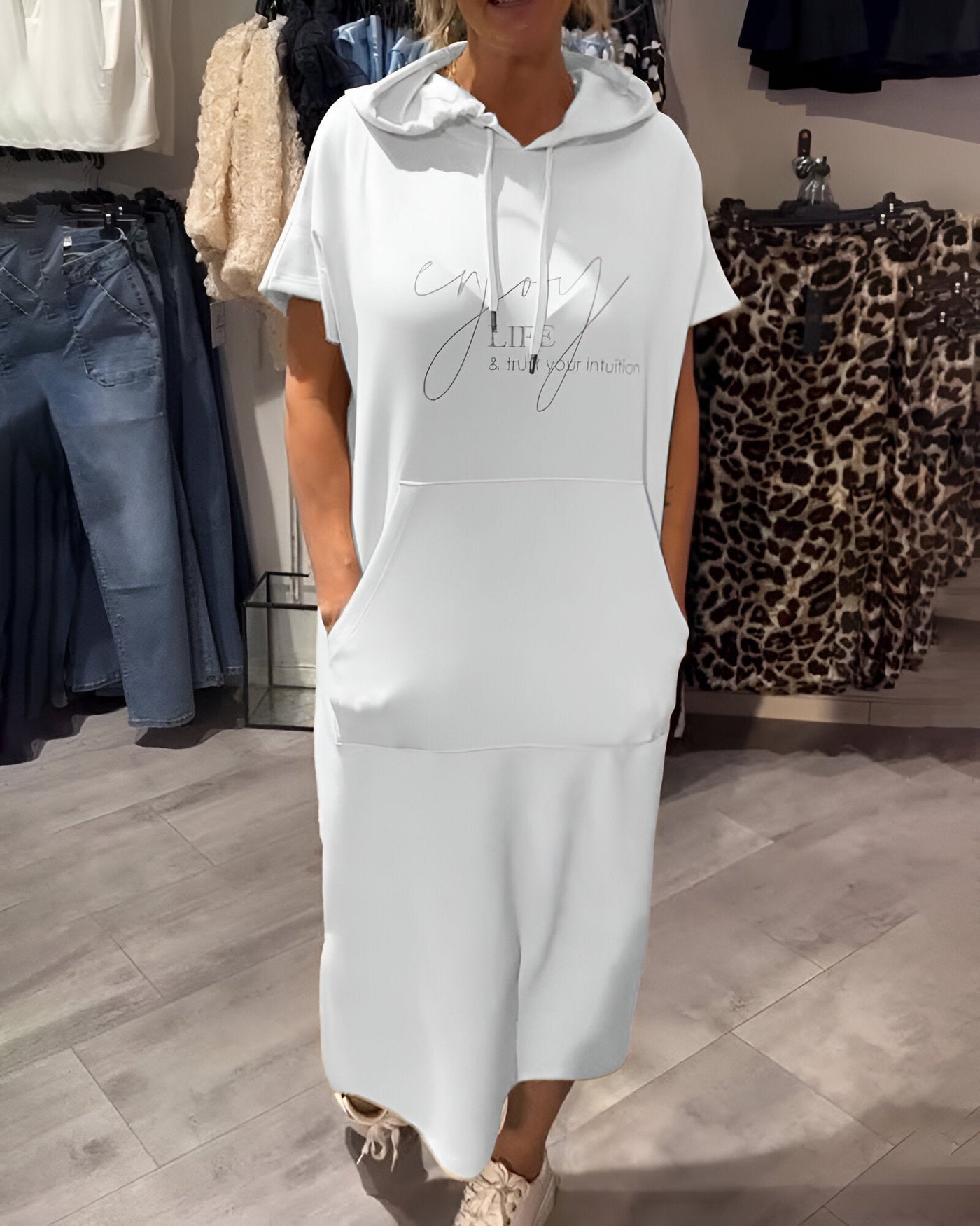 Saskia - Casual Hoodie Dress