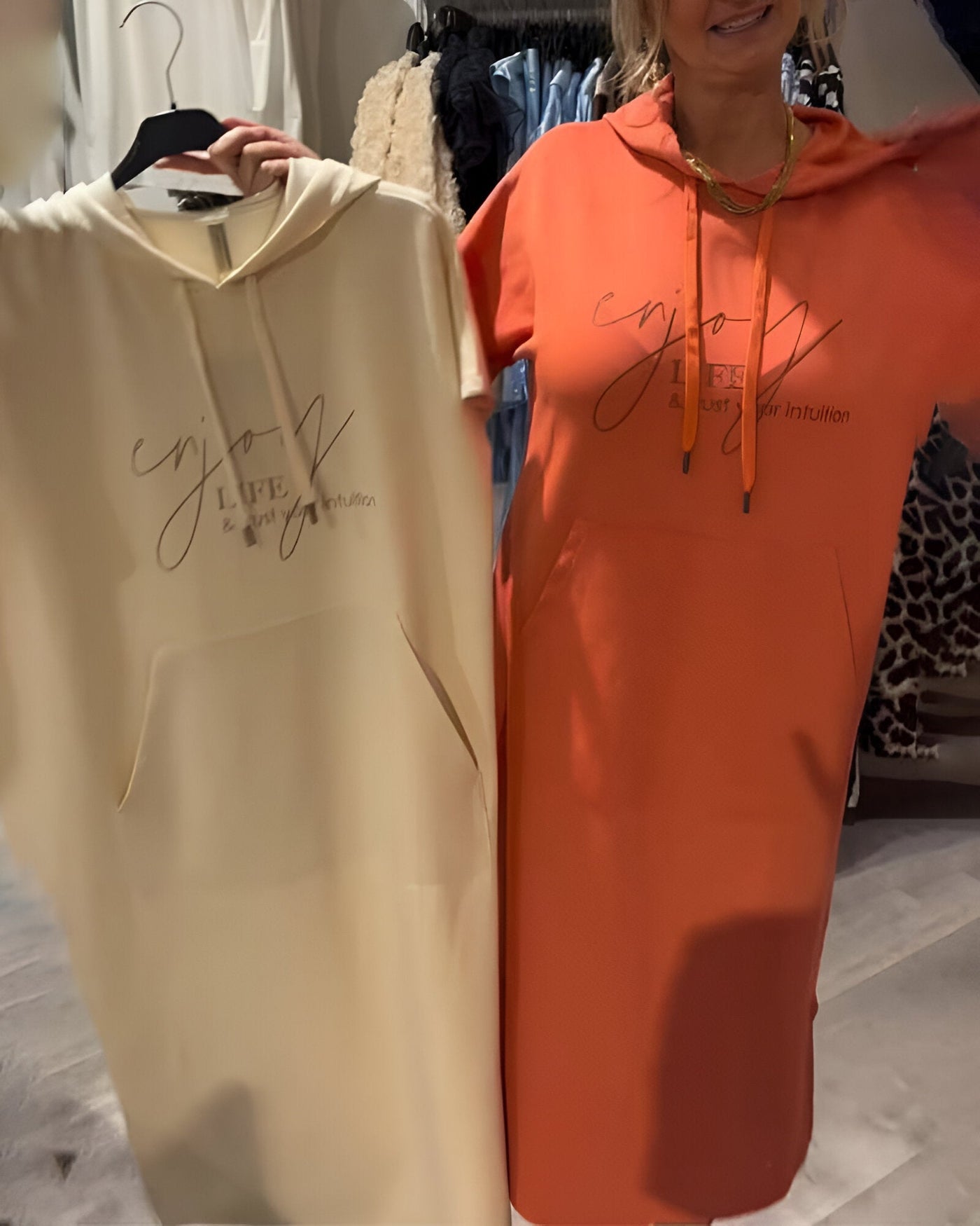 Saskia - Casual Hoodie Dress