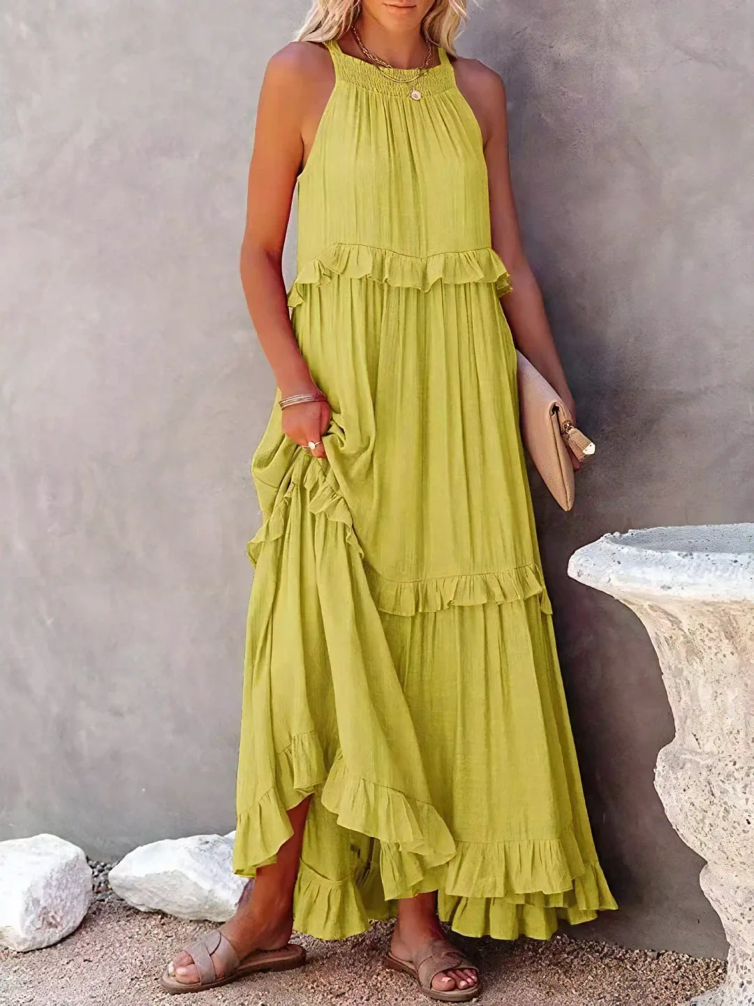 Mabel - Elegante en Lichte Maxi Jurk