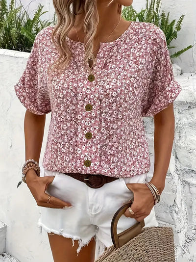 Jelena - Elegante Bloemen Top voor de Lente en Zomer