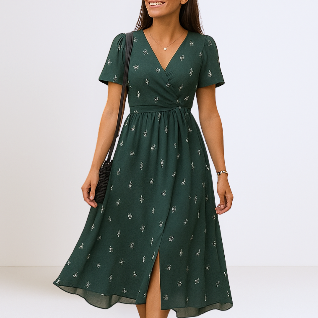 Bianca - Elegante Maxi Jurk met V-hals