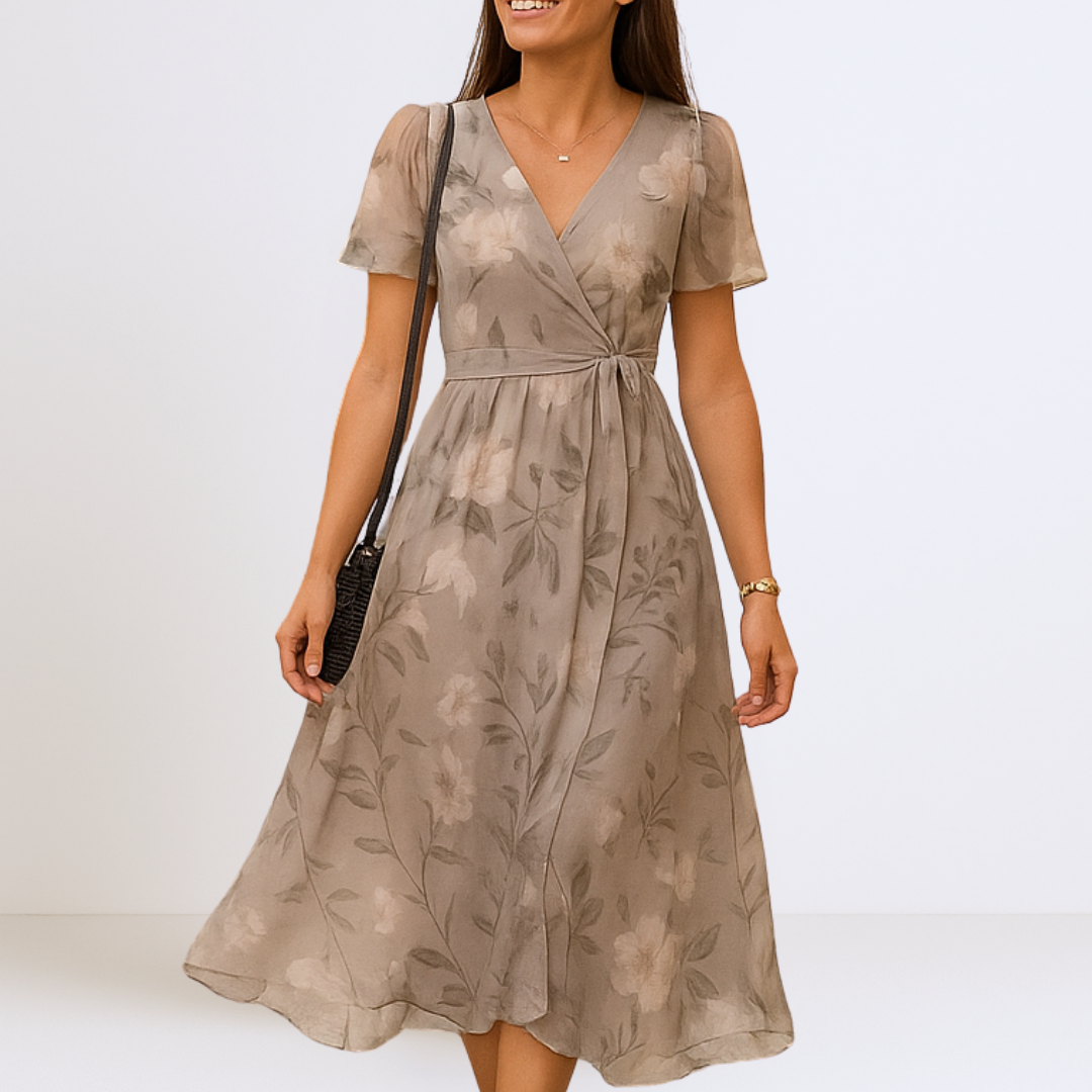 Bianca - Elegante Maxi Jurk met V-hals