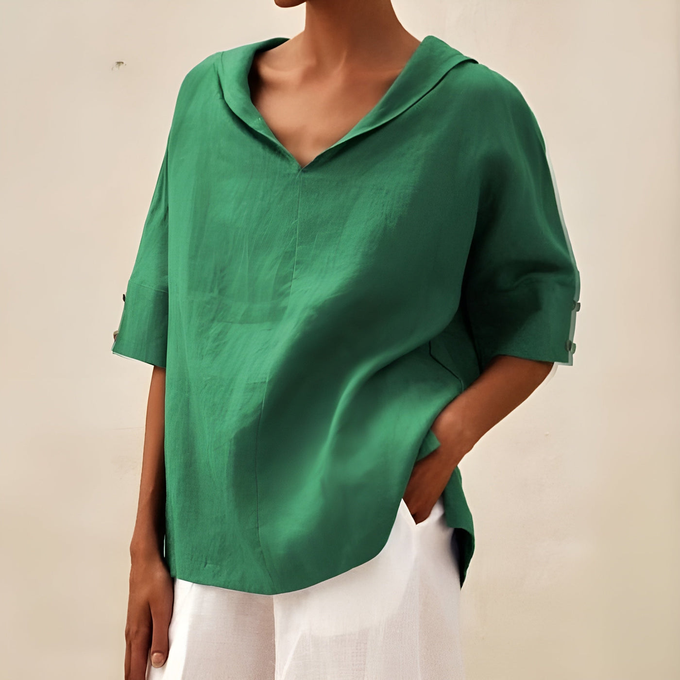 Lyndzi - Elegante Lichte Blouse