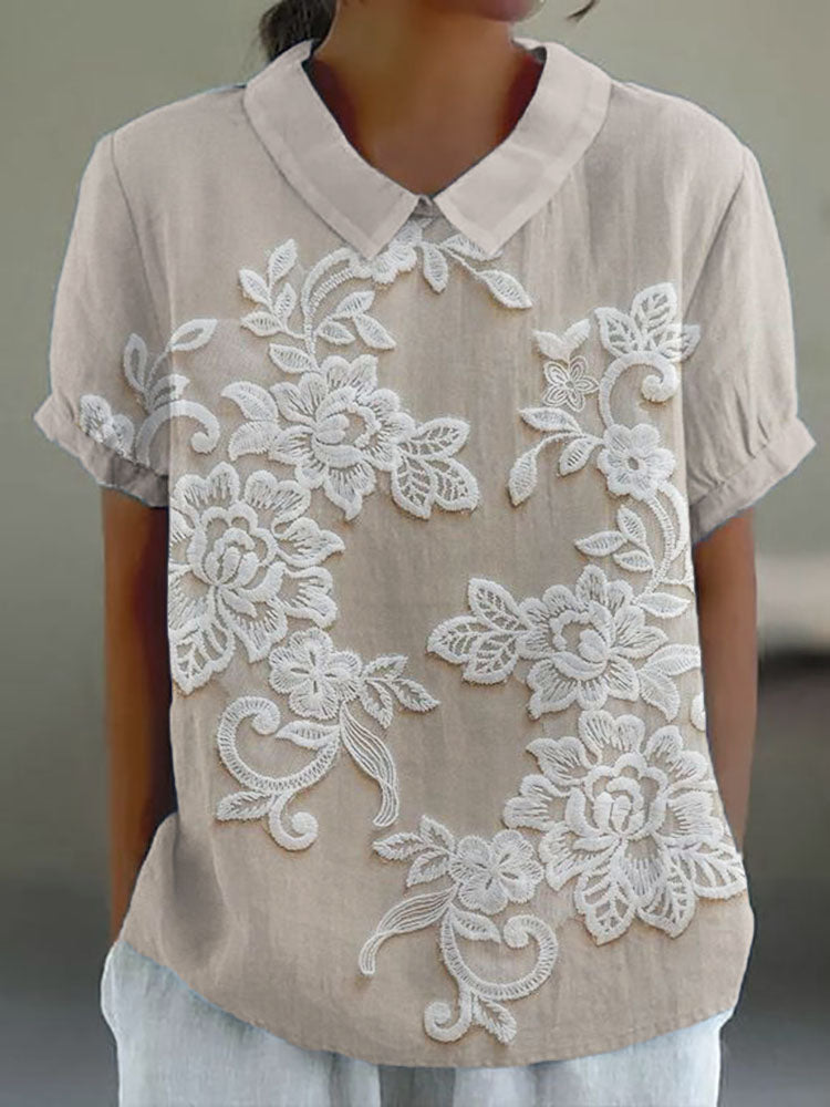 Maylora - Gedessineerde Zomerblouse