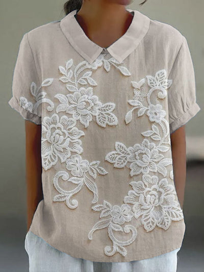 Maylora - Gedessineerde Zomerblouse
