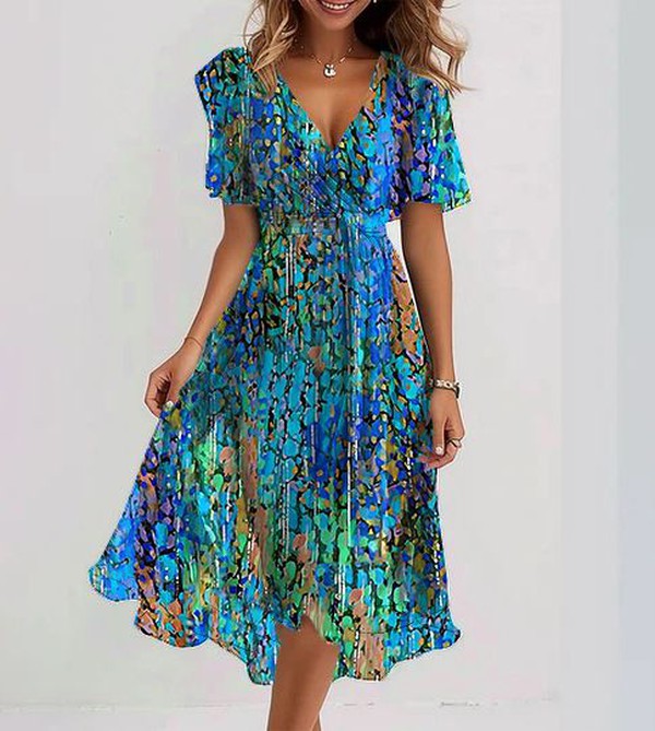 Laine - Elegante Midi Jurk