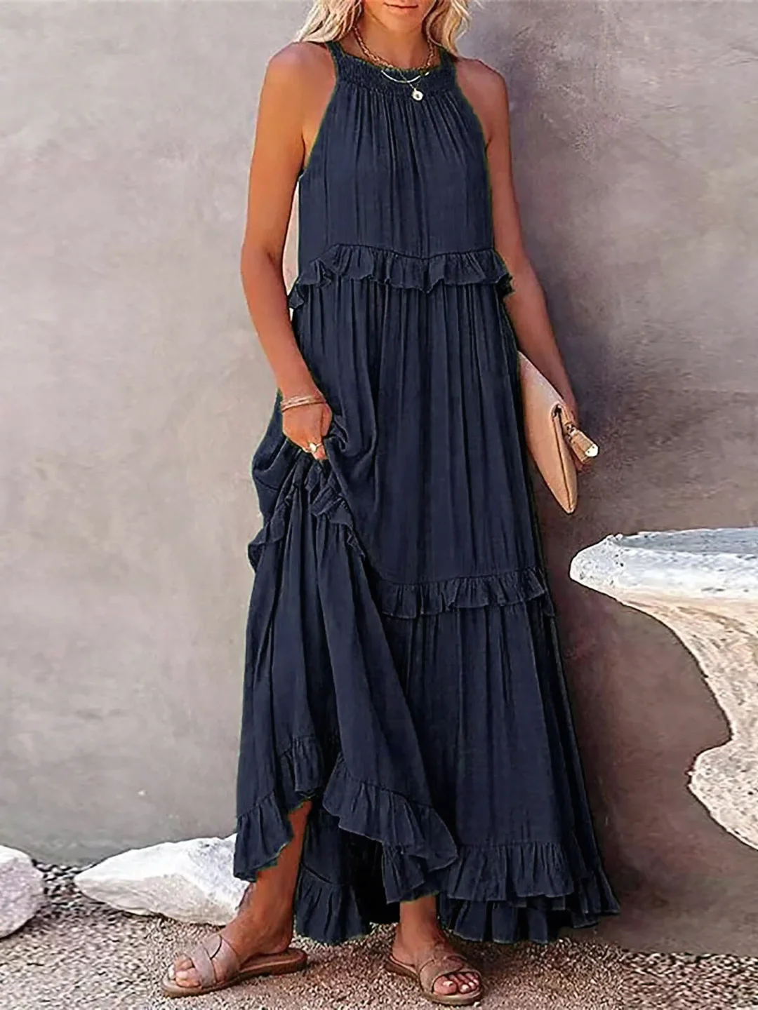 Mabel - Elegante en Lichte Maxi Jurk