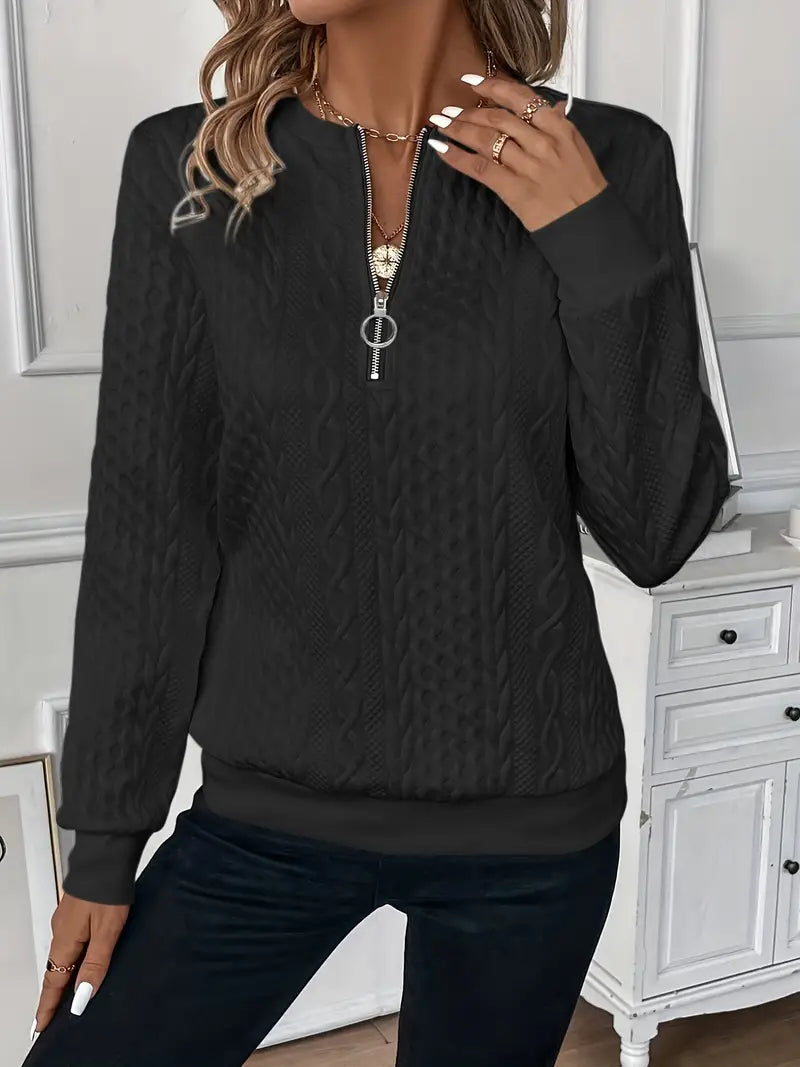 Lucia - Elegante Zip Trui