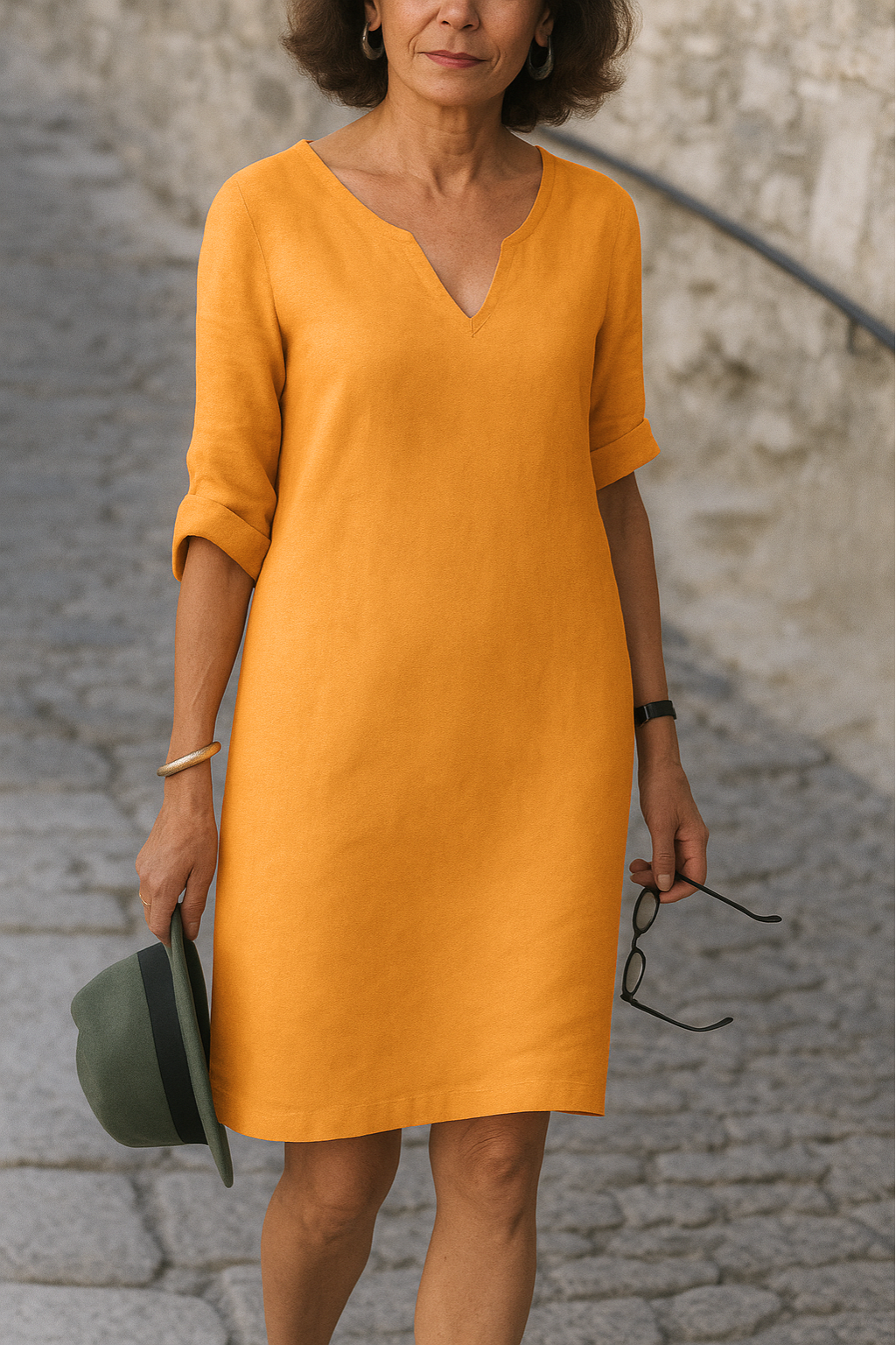 Lisette - Elegante Jurk met V-Hals